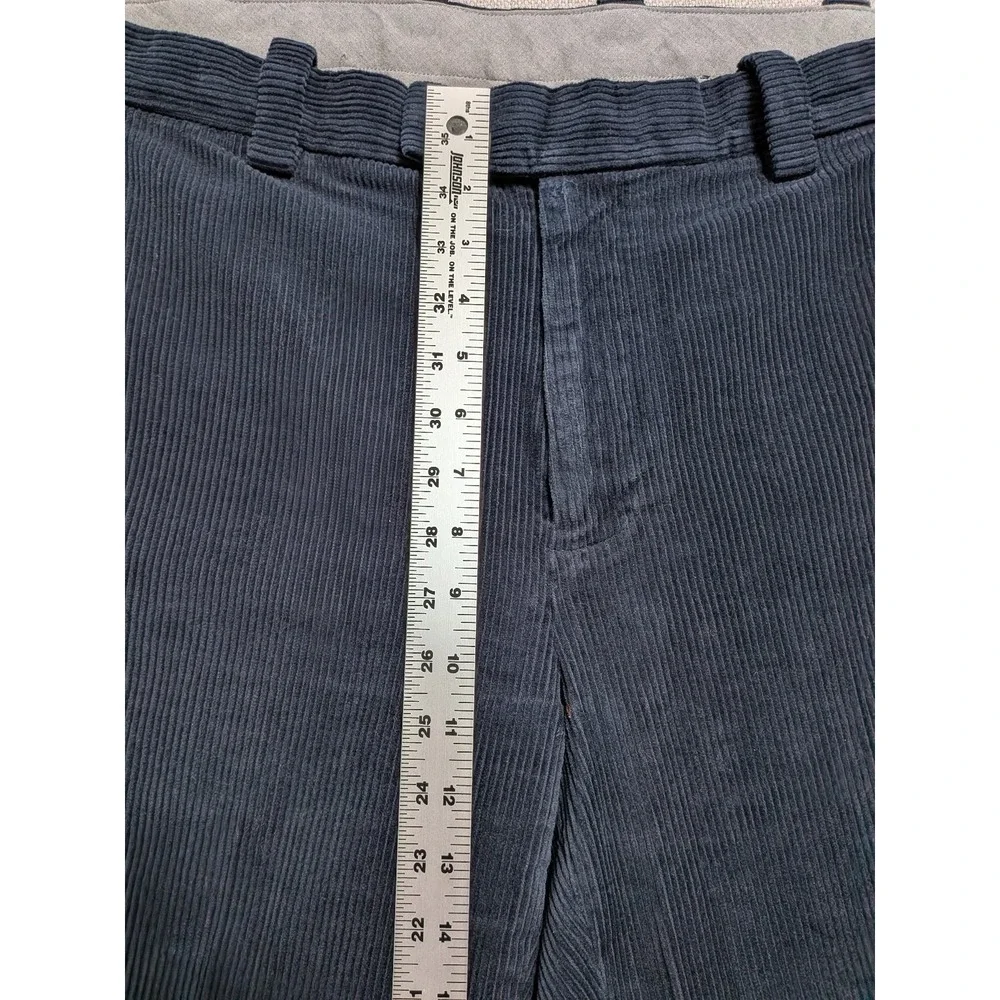 Brooks Brothers Men's 38x30 Navy Blue Corduroy Stretch Regular Fit Pants